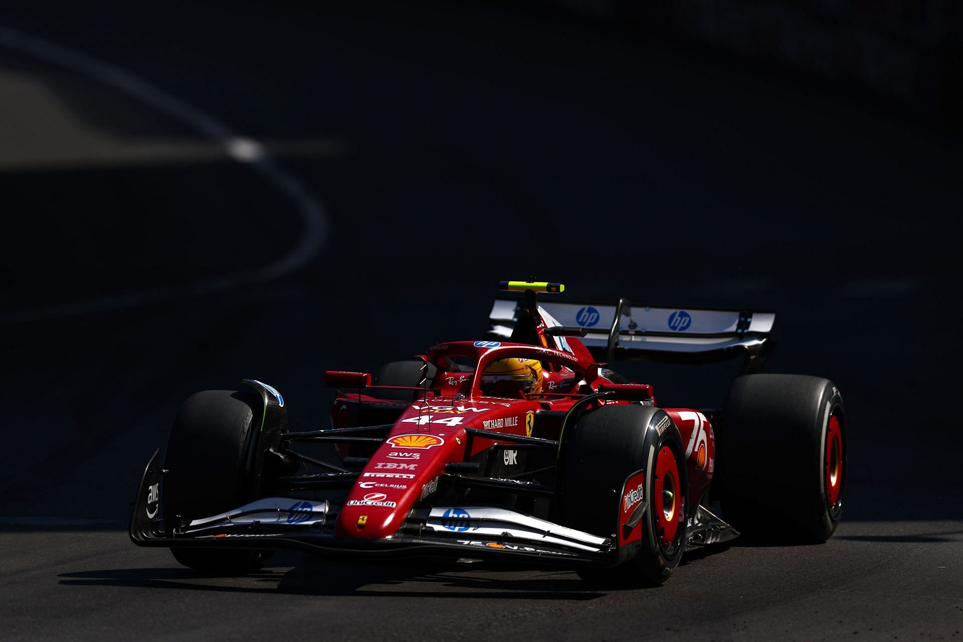 Lewis Hamilton of Great Britain driving the (44) Scuderia Ferrari SF-25 - Source: Getty